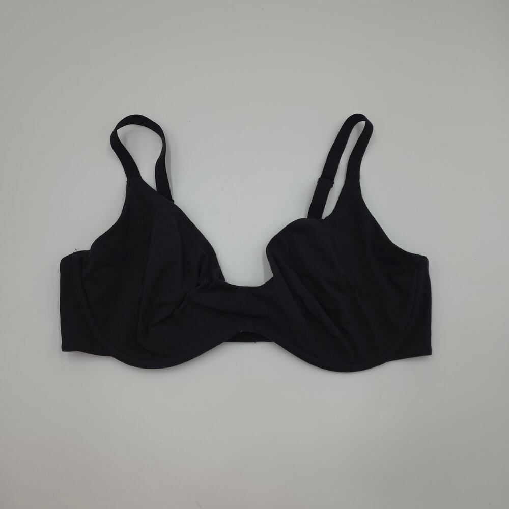 INLYRIC Inbarely Plus V-Neck Unlined Bra in Black Size 38DD